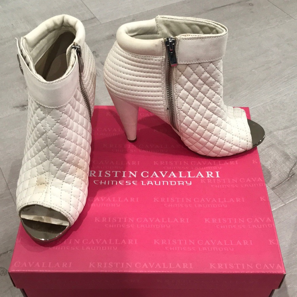 Chinese laundry white bootie